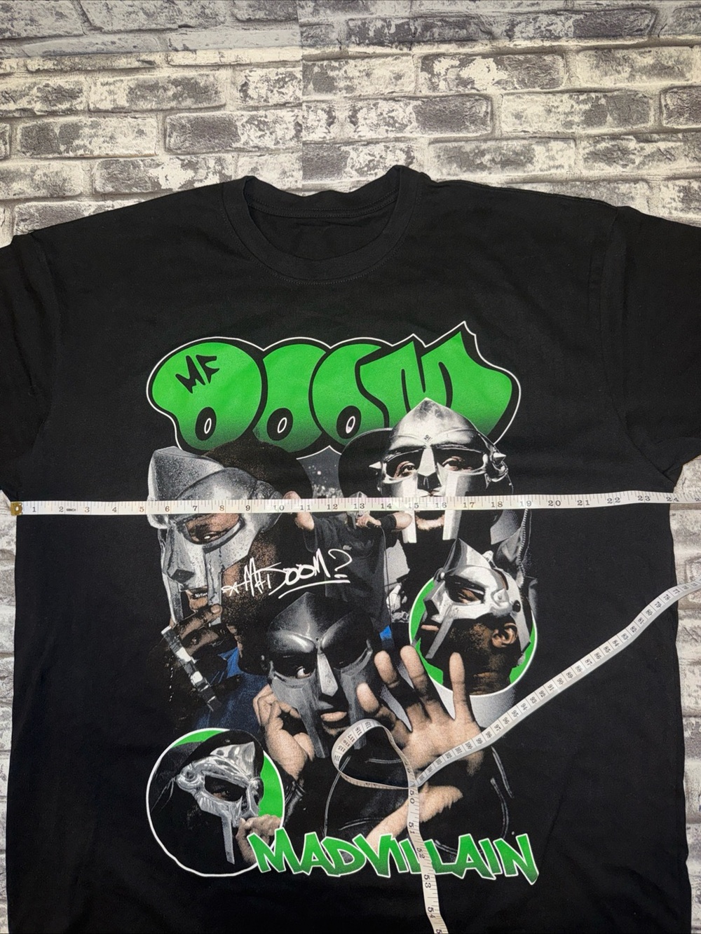 MF Doom Rap Hiphop Black Short Sleeve Cotton T-shirt Unisex MadVillian - No Tag - Picture 3 of 6